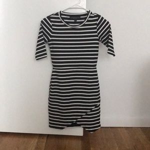 Topshop bodycon dress in mariniere / stripes